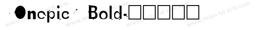 YOnepick Bold字体转换